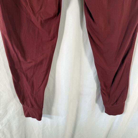 Alphalete Joggers Women's Medium Red Pull On Drawstring Zip Pockets 29.5" Inseam - Picture 11 of 12